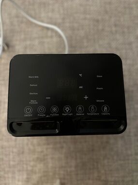 Black Electric Bottle Warmer with Digital Touch Panel